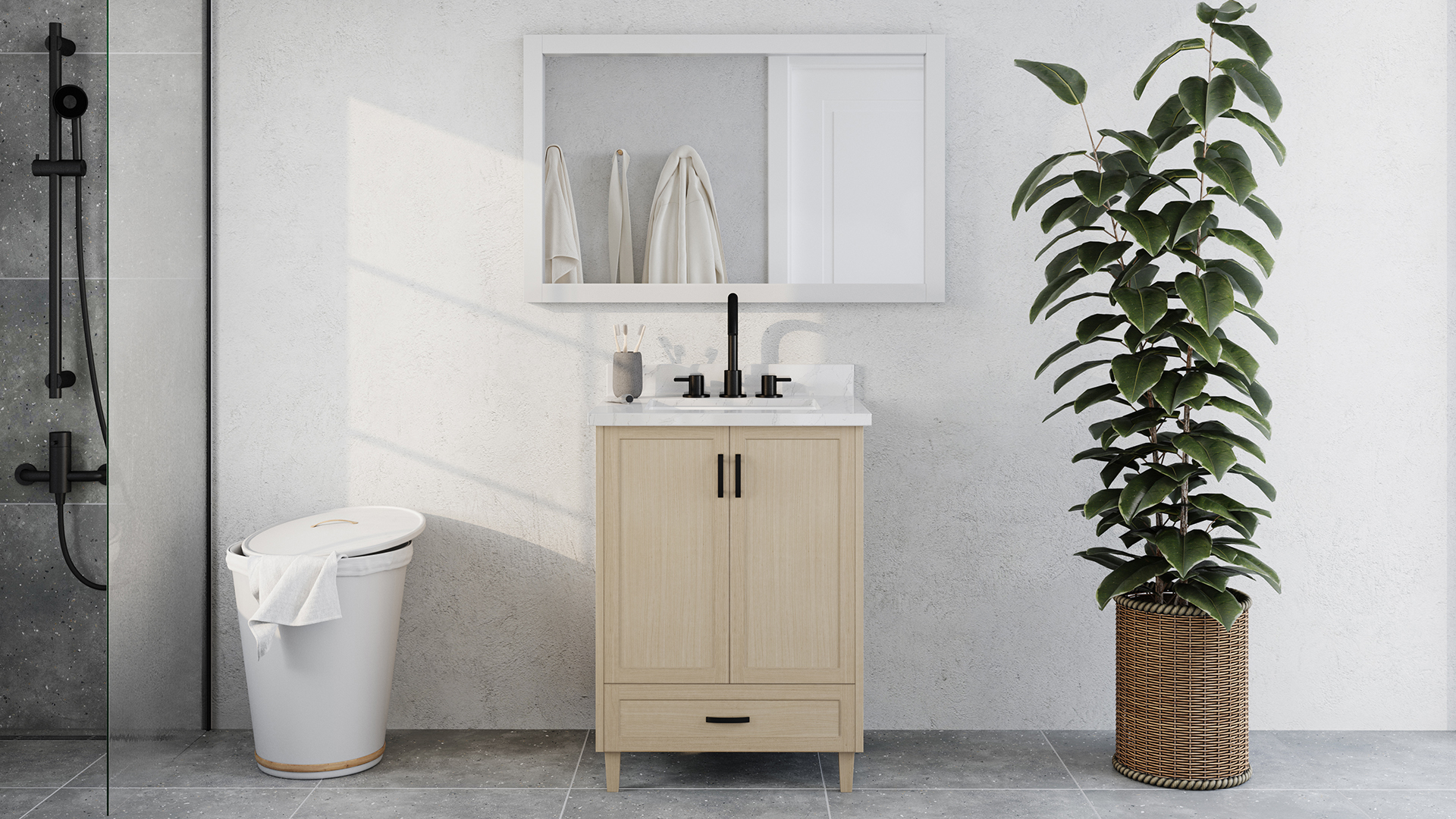 Washed oak kitchen
