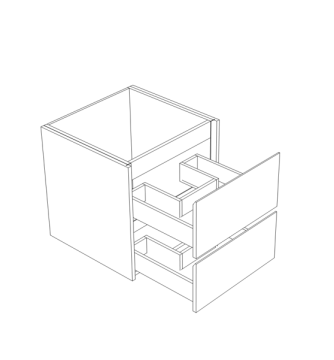 Oak Floating vanity W24 X H 25 D21