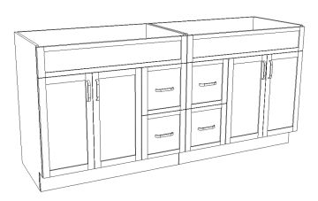 Combine with 2 pcs CRU36 to form a 72D