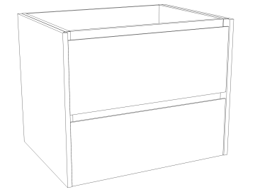 Cashmere Float drawer bank W30 H25 D21