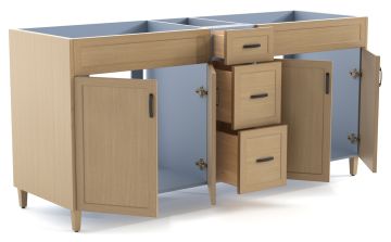 four doors and five drawers