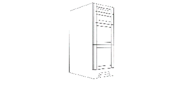 Bathroom drawer base cabinet. W: 15", H: 39", D: 24"