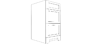 Bathroom drawer base cabinet. W: 15", H: 34", D: 21"