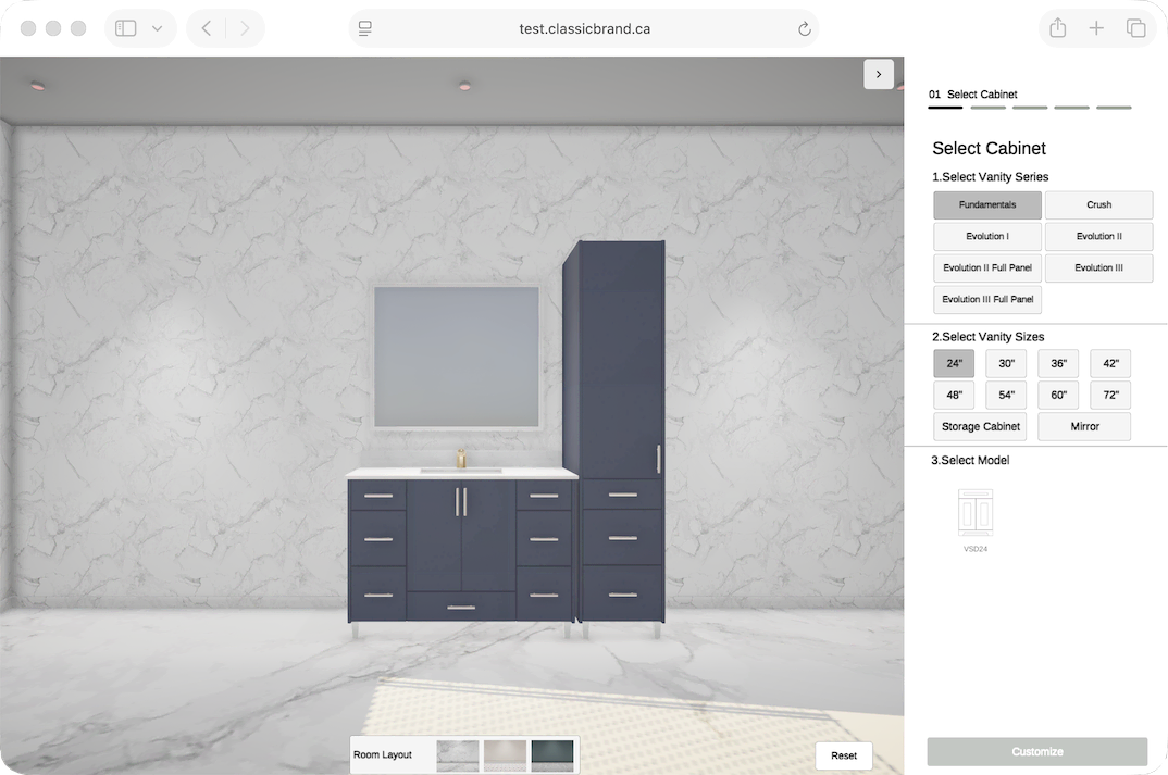 Design your bathroom online