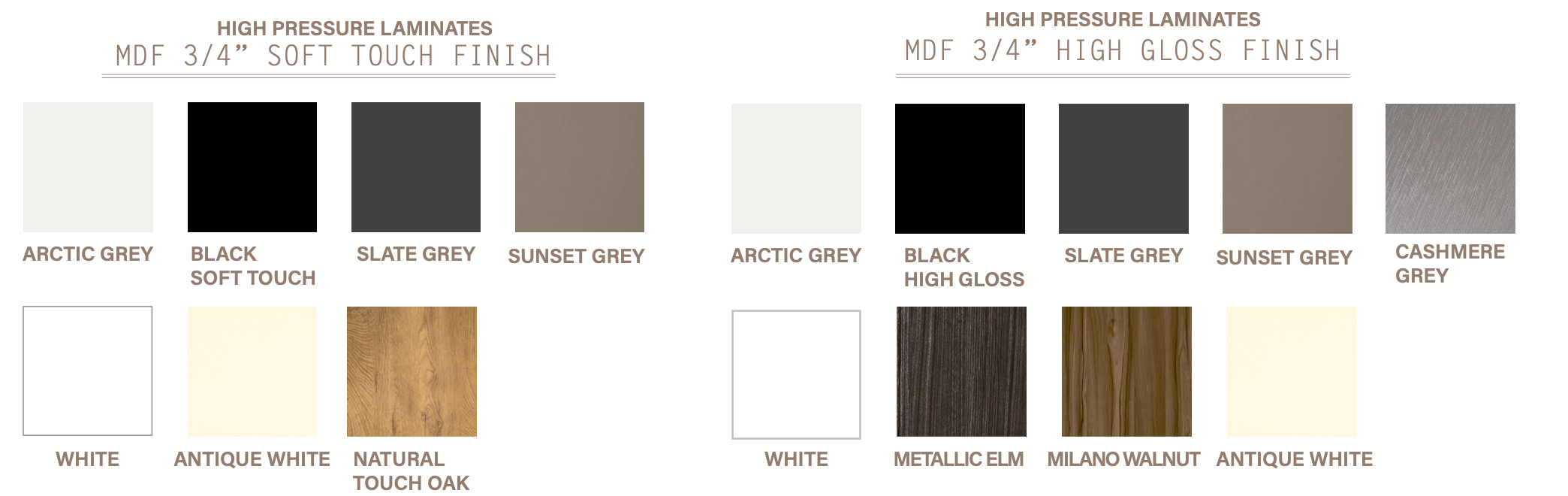 Egger color options