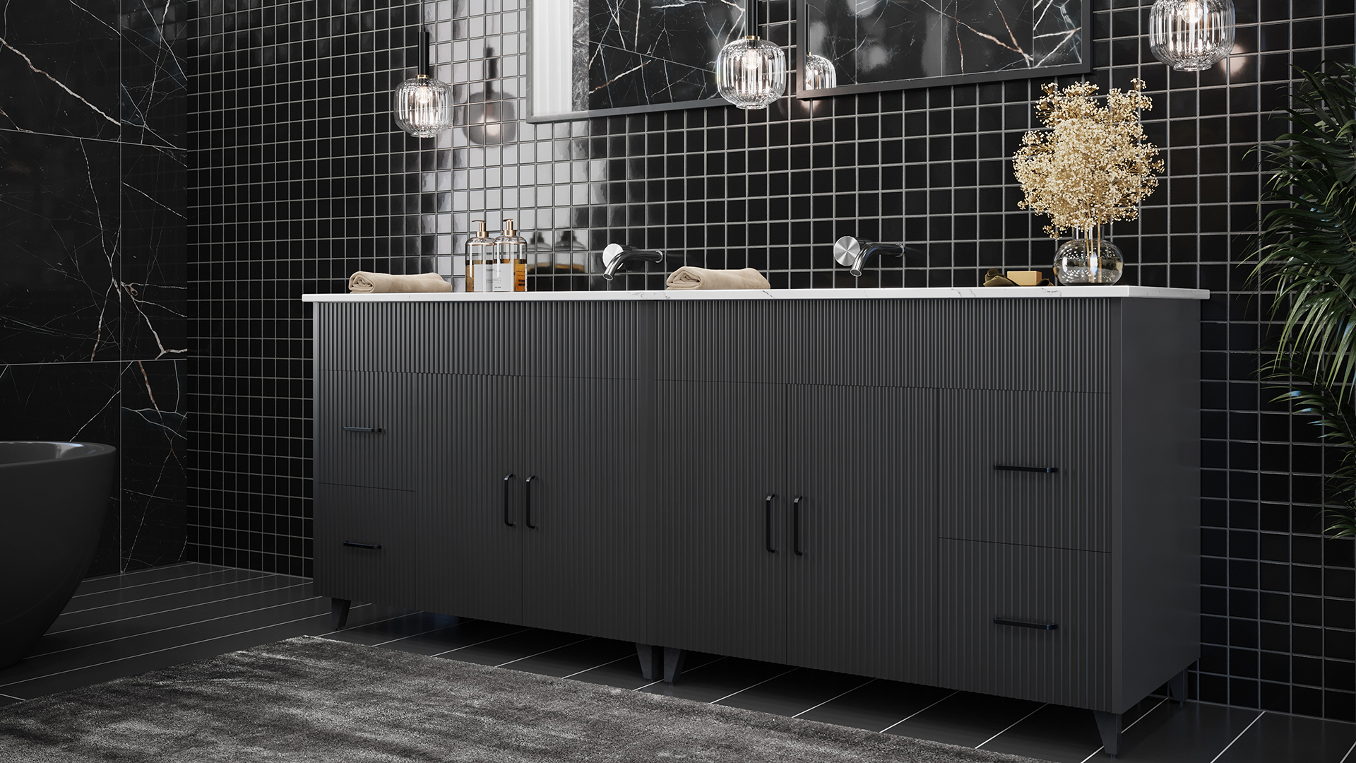 Black Serica kitchen 2
